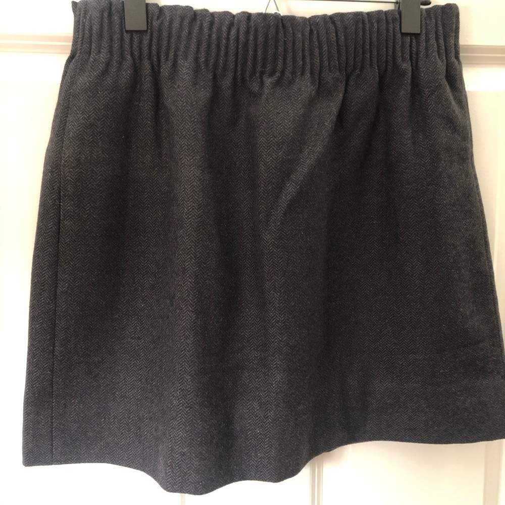 NEW JCREW Factory Wool sidewalk skirt Size 8
